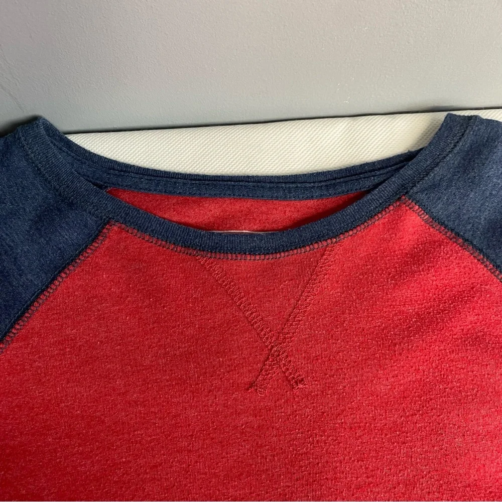 Urban Pipeline Baseball Tshirt Mens Size Large Red Blue Long Sleeve